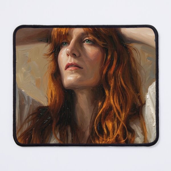 Item preview, Florence the Machine Oil Painting designed and sold by maretsad.