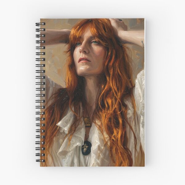 Item preview, Florence the Machine Oil Painting designed and sold by maretsad.