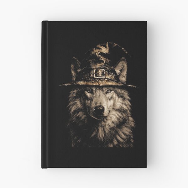 Item preview, Halloween Wolf Wearing a Mysterious Witch Hat – Gothic Dark Fantasy Magical  designed and sold by SOUFIANE1991.