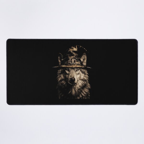 Item preview, Halloween Wolf Wearing a Mysterious Witch Hat – Gothic Dark Fantasy Magical designed and sold by SOUFIANE1991.