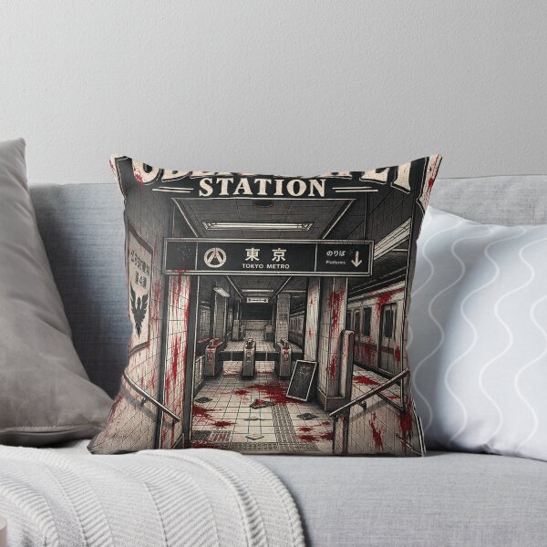 Item preview, Gothic Tokyo Subway Horror Station Art designed and sold by NzrProcreate.