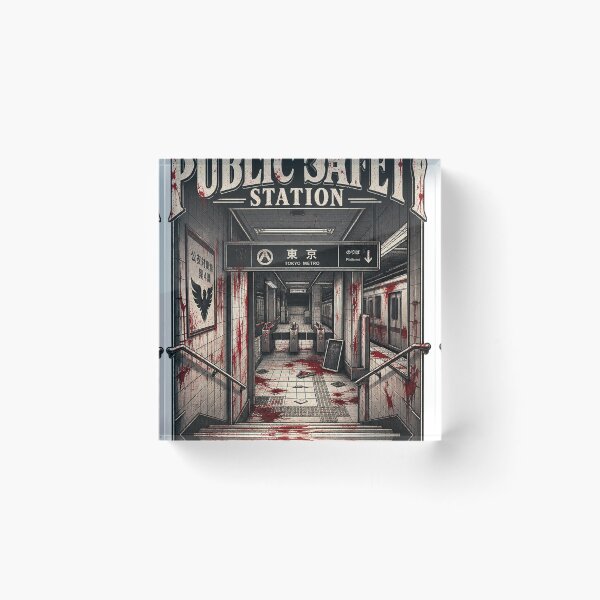 Item preview, Gothic Tokyo Subway Horror Station Art designed and sold by NzrProcreate.
