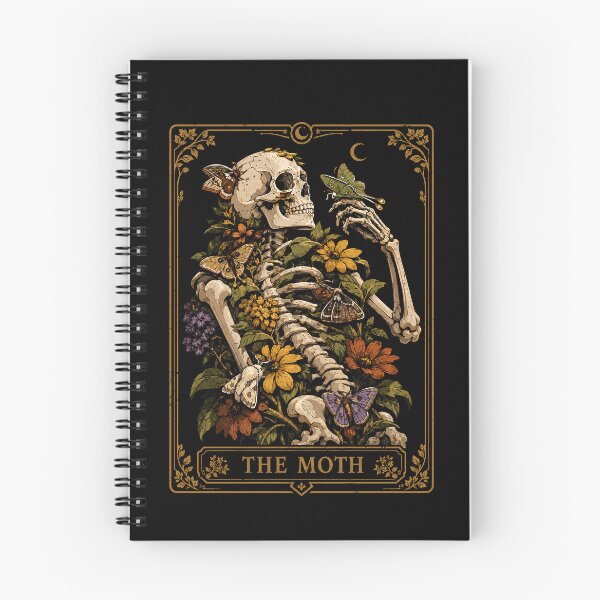 Item preview, Skeleton with Moths and Flowers Art Print Halloween designed and sold by rafaeltto.