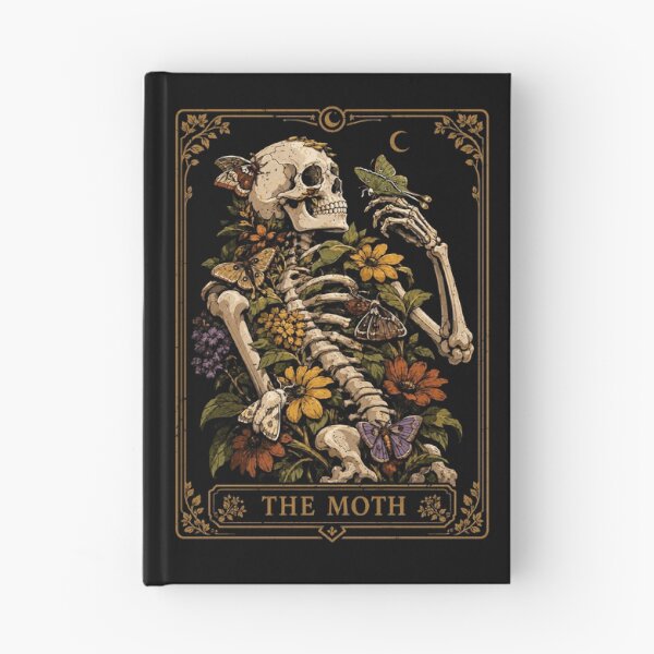 Item preview, Skeleton with Moths and Flowers Art Print Halloween designed and sold by rafaeltto.
