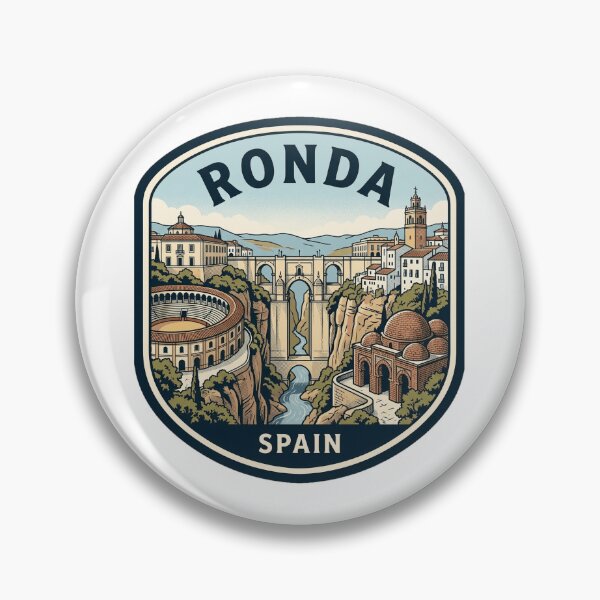 Item preview, Ronda Spain Vintage Travel Poster Emblem designed and sold by k3rstman1.
