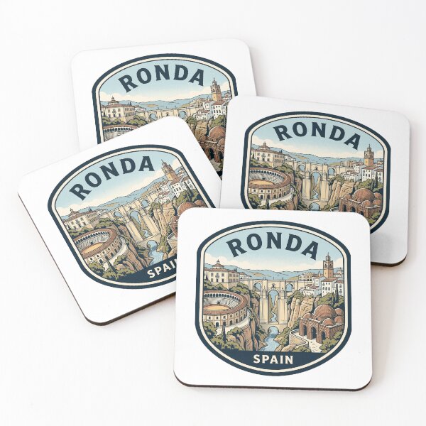 Item preview, Ronda Spain Vintage Travel Poster Emblem designed and sold by k3rstman1.