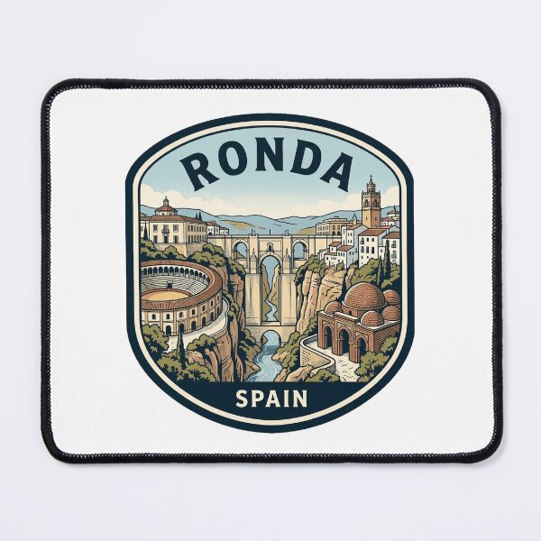 Item preview, Ronda Spain Vintage Travel Poster Emblem designed and sold by k3rstman1.