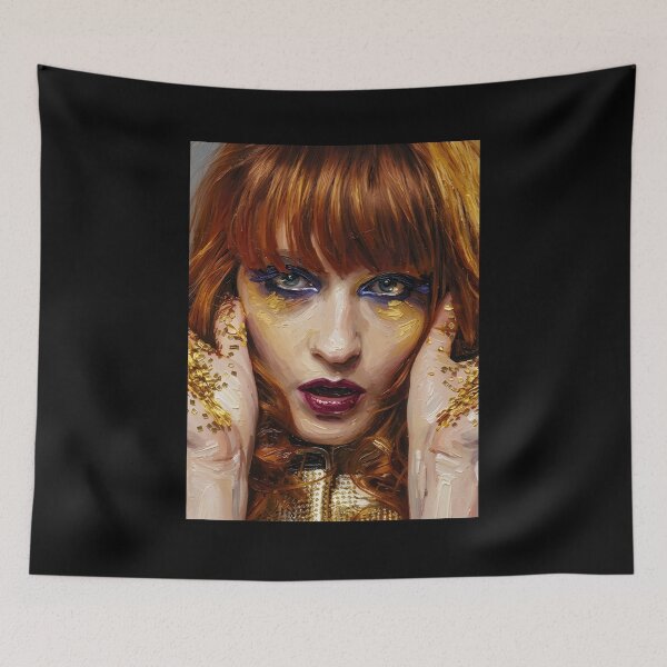 Item preview, Florence the Machine Oil Painting designed and sold by maretsad.