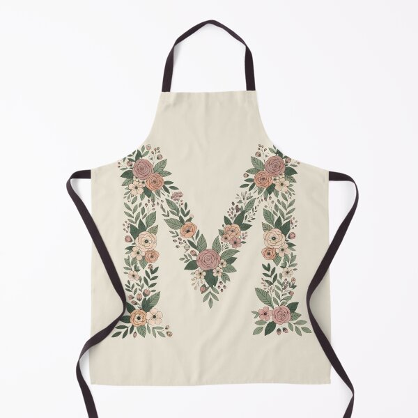 Item preview, Decorative Floral Letter M Botanical Monogram designed and sold by ITCHAWAWAA.