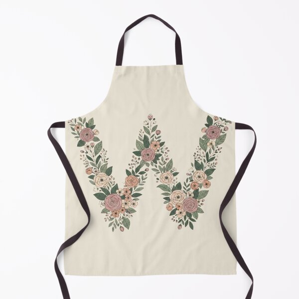 Item preview, Decorative Floral Letter W Botanical Monogram designed and sold by ITCHAWAWAA.