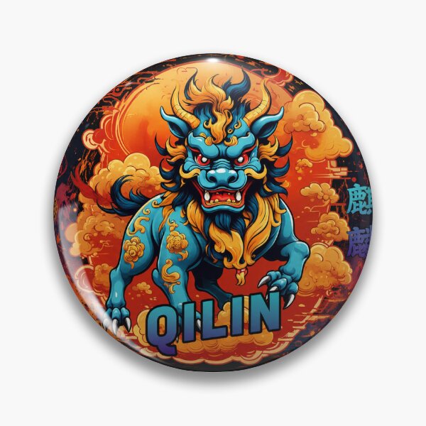Item preview, Qilin Celestial Guardian: Legendary Chinese Mythology Art designed and sold by Fei Long Design Hub.