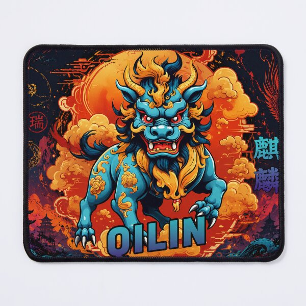 Item preview, Qilin Celestial Guardian: Legendary Chinese Mythology Art designed and sold by Fei Long Design Hub.