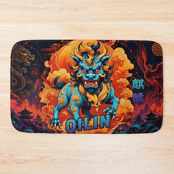 Item preview, Qilin Celestial Guardian: Legendary Chinese Mythology Art designed and sold by Fei Long Design Hub.