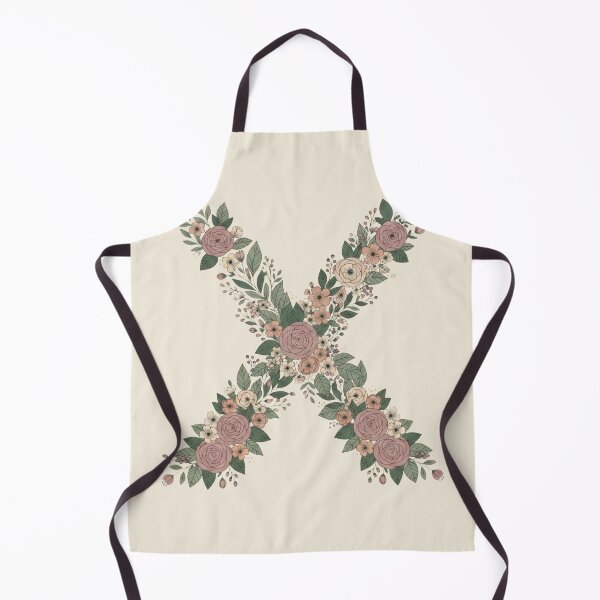 Item preview, Decorative Floral Letter X Botanical Monogram designed and sold by ITCHAWAWAA.