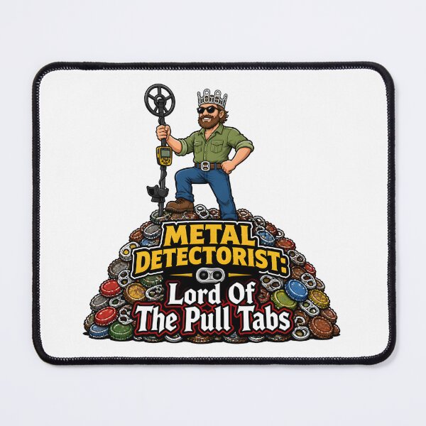 Item preview, Metal Detectorist Lord Of The Pull Tabs Detector Treasure Hunting designed and sold by CleverRaccoon.
