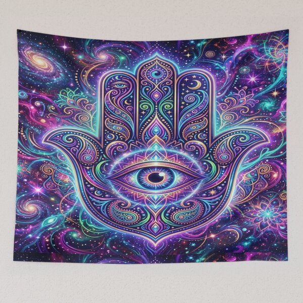 Item preview, Psychedelic Cosmic Fatima Hand Design designed and sold by Solomon-Ent-144.