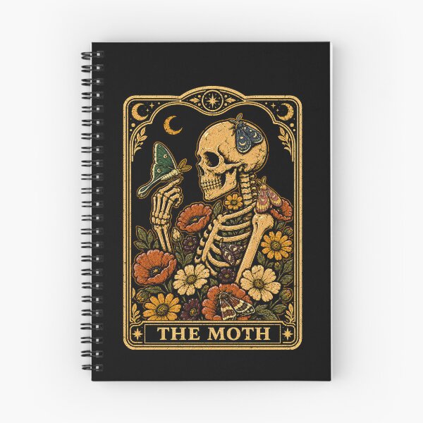 Item preview, Skeleton with Moths and Flowers Art Halloween Design designed and sold by rafaeltto.