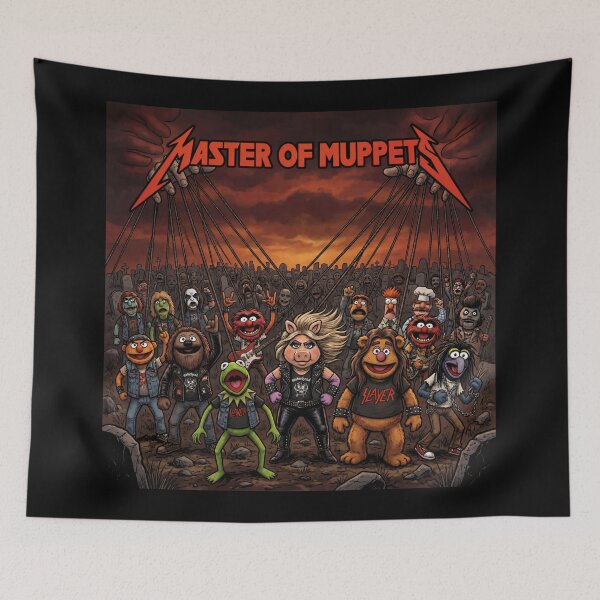 Item preview, Master of Muppets – Heavy Metal Muppet Parody designed and sold by onlin3boutiqu3.