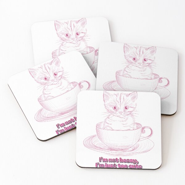 Item preview, I'm not bossy, I'm just too Cute kitten in teacup designed and sold by Anne Londez Studio.