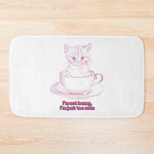 Item preview, I'm not bossy, I'm just too Cute kitten in teacup designed and sold by Anne Londez Studio.