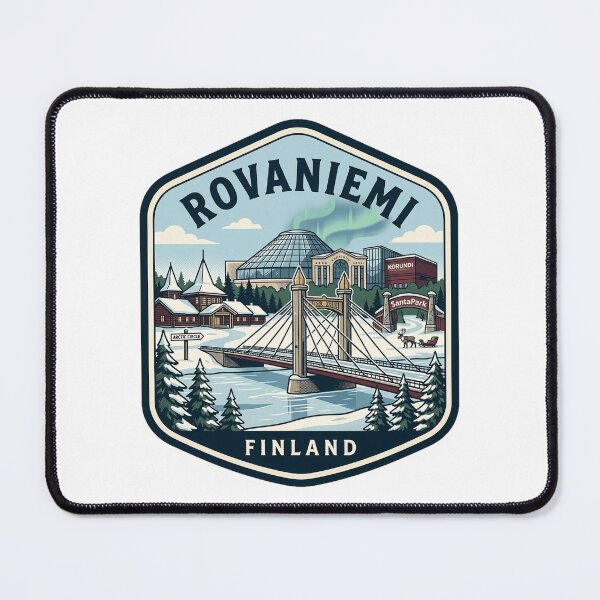 Item preview, Rovaniemi Finland Arctic Circle Travel Badge designed and sold by k3rstman1.