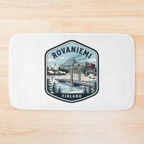 Item preview, Rovaniemi Finland Arctic Circle Travel Badge designed and sold by k3rstman1.