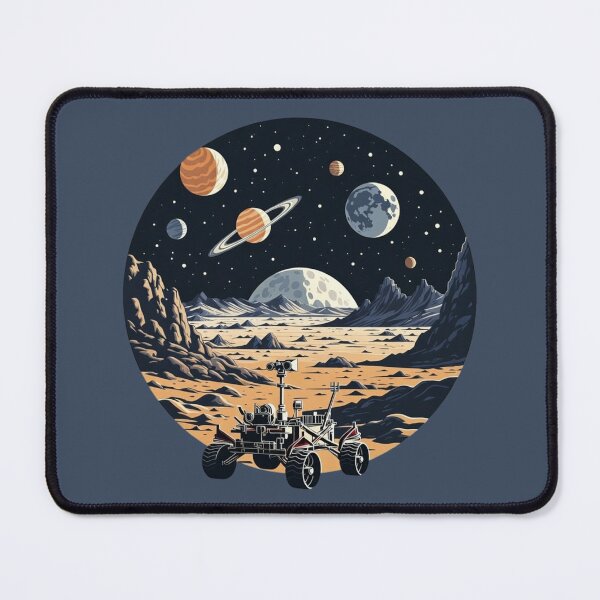 Item preview, Lunar Rover Emblem – Moon Exploration Medallion designed and sold by SilentPowerArt.