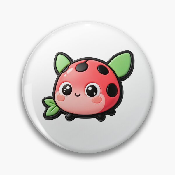Item preview, Cute Pink Ladybug with Green Wings designed and sold by Raloel Art.