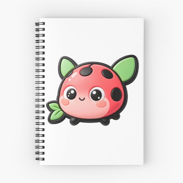 Item preview, Cute Pink Ladybug with Green Wings designed and sold by Raloel Art.