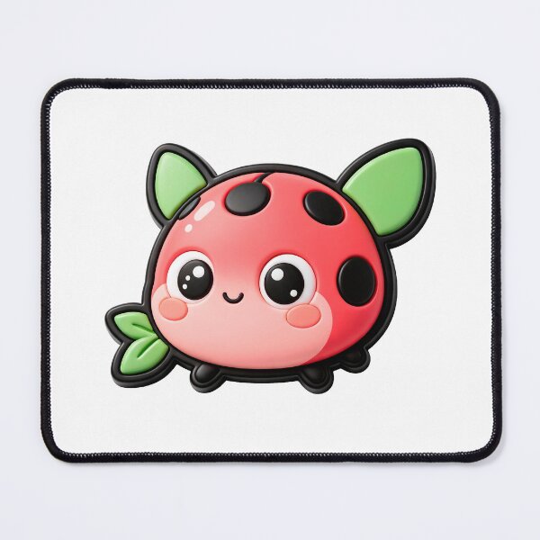 Item preview, Cute Pink Ladybug with Green Wings designed and sold by Raloel Art.