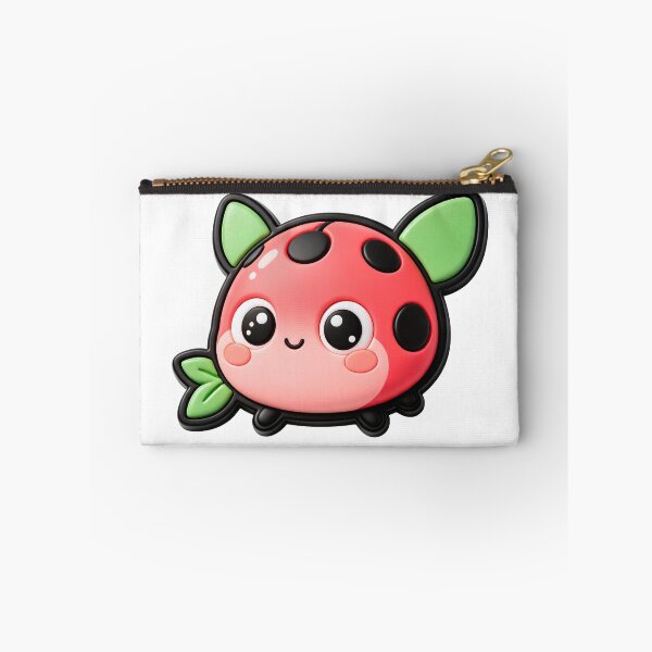 Item preview, Cute Pink Ladybug with Green Wings designed and sold by Raloel Art.
