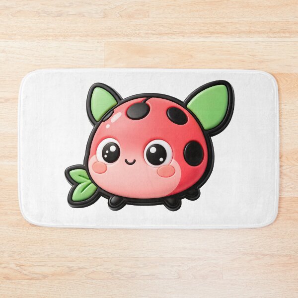 Item preview, Cute Pink Ladybug with Green Wings designed and sold by Raloel Art.