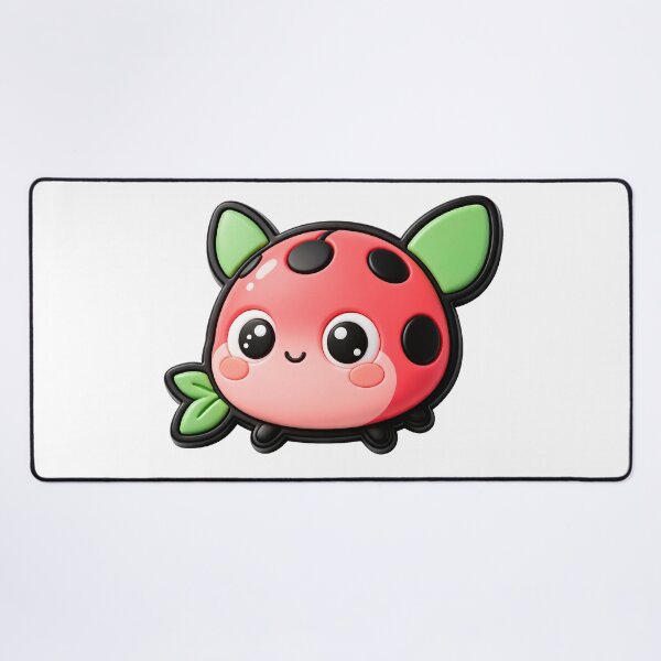 Item preview, Cute Pink Ladybug with Green Wings designed and sold by Raloel Art.