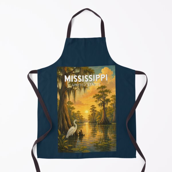Item preview, Mississippi Illustration Travel Art Vintage designed and sold by KrisSidDesigns.