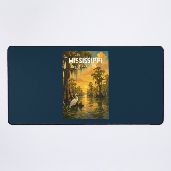 Item preview, Mississippi Illustration Travel Art Vintage designed and sold by KrisSidDesigns.