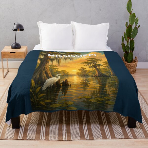 Item preview, Mississippi Illustration Travel Art Vintage designed and sold by KrisSidDesigns.