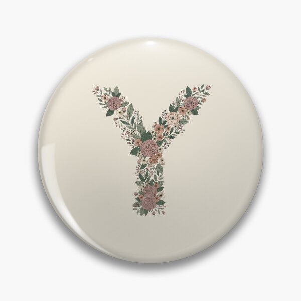 Item preview, Decorative Floral Letter Y Botanical Monogram designed and sold by ITCHAWAWAA.