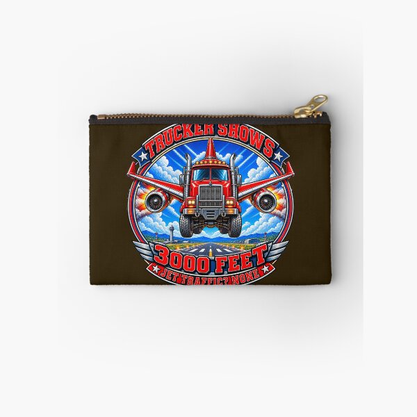 Item preview, Flying Jet Semi Truck - 3000 Feet Trucker Emblem designed and sold by NomadForge.