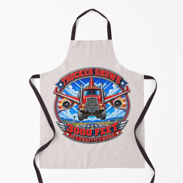 Item preview, Flying Jet Semi Truck - 3000 Feet Trucker Emblem designed and sold by NomadForge.
