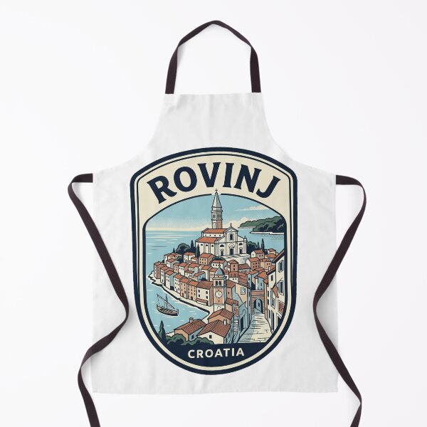 Item preview, Rovinj Croatia Vintage Travel Poster Emblem designed and sold by k3rstman1.