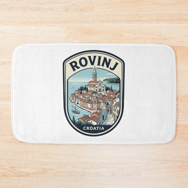 Item preview, Rovinj Croatia Vintage Travel Poster Emblem designed and sold by k3rstman1.