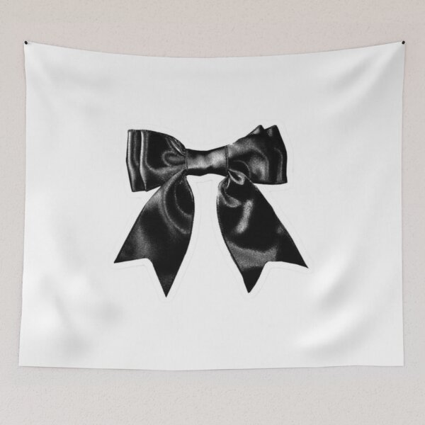 Item preview, Black Silk Ribbon Bow Coquette Aesthetic designed and sold by Mceciliart.