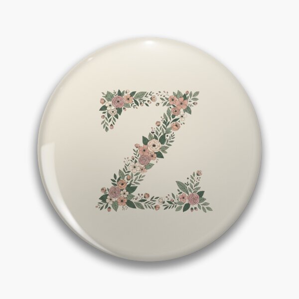 Item preview, Decorative Floral Letter Z Botanical Monogram designed and sold by ITCHAWAWAA.