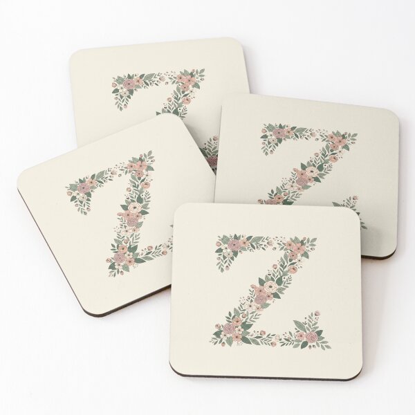 Item preview, Decorative Floral Letter Z Botanical Monogram designed and sold by ITCHAWAWAA.