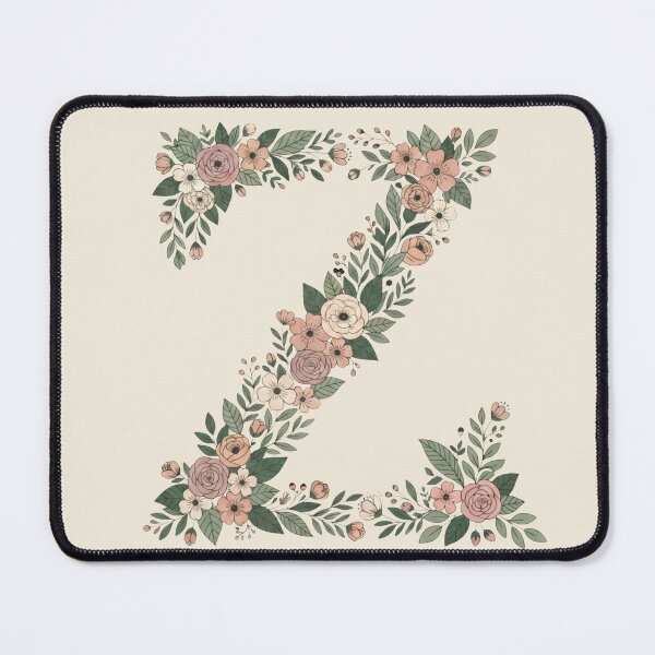 Item preview, Decorative Floral Letter Z Botanical Monogram designed and sold by ITCHAWAWAA.
