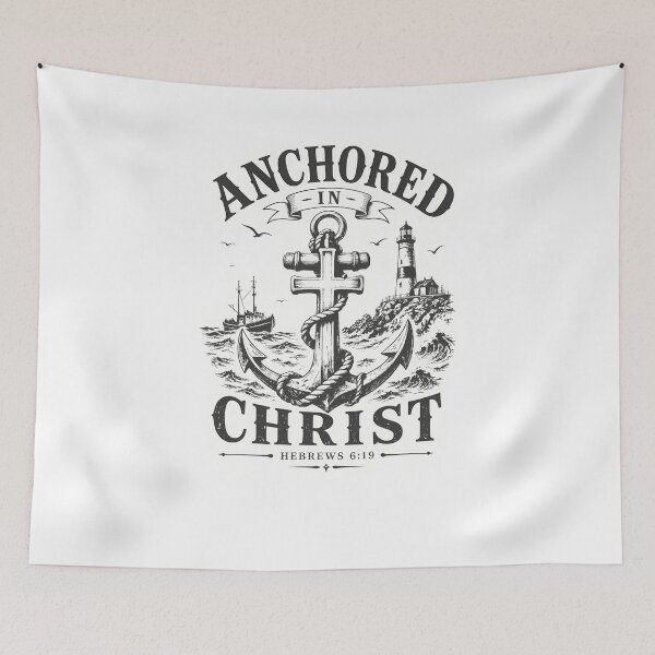 Item preview, Anchored In Christ Shirt designed and sold by SChouseclothing.