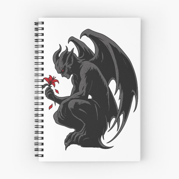 Item preview, Gothic Gargoyle Holding a Red Flower Minimalist Halloween designed and sold by Sunday.Supply.