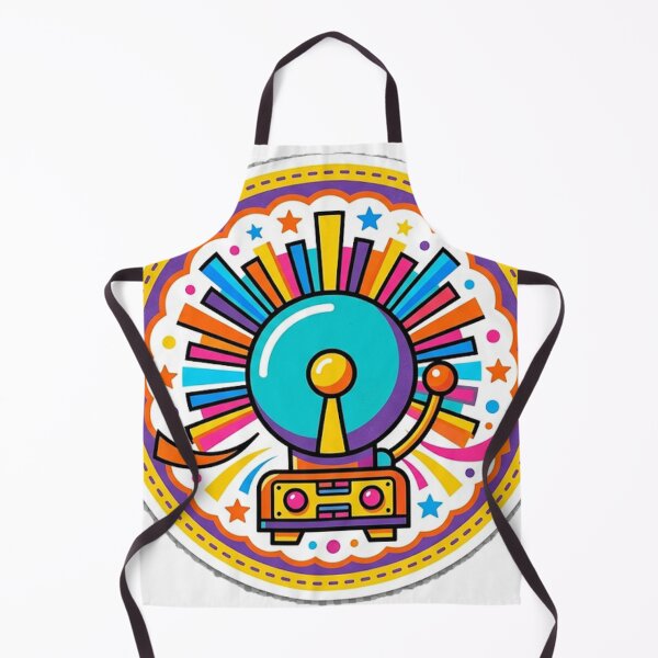 Item preview, Retro Radio Badge Sticker | Colorful Vintage Speaker Sticker | Vibrant Circle Vinyl Decal designed and sold by RoyArt0.