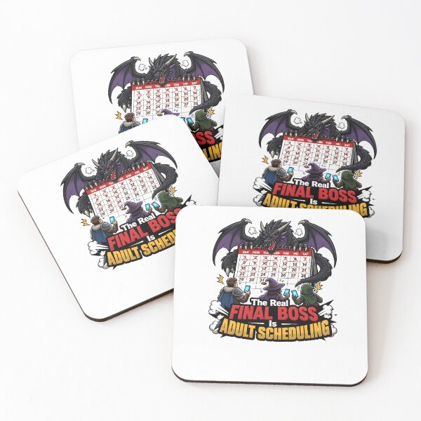 Item preview, The Real Final Boss Is Adult Scheduling Tabletop RPG Dragon Party designed and sold by CleverRaccoon.