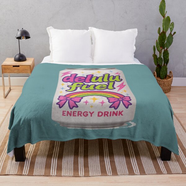 Item preview, Delulu Fuel Energy Drink Cute Y2K Funny Design designed and sold by BookedAndDesign.